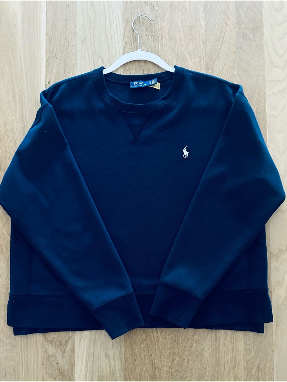 Polo by Ralph Lauren Dark Navy boxy Crewneck Sweatshirt, excellent condition XL